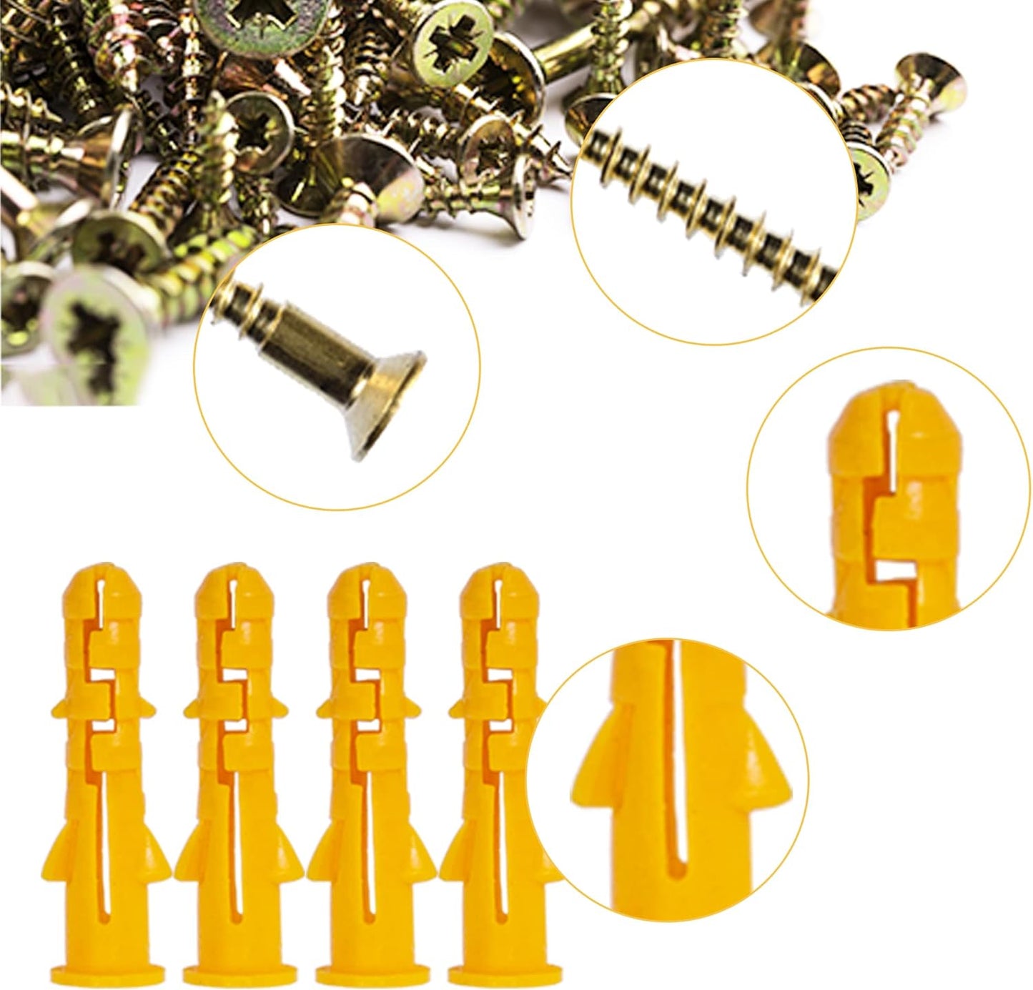 EBaokuup 6 Set Helmet Holder - Wall Mounted Motorbike Helmet Storage Rack with Mounting Screws (6 Hooks + 12 Screws)