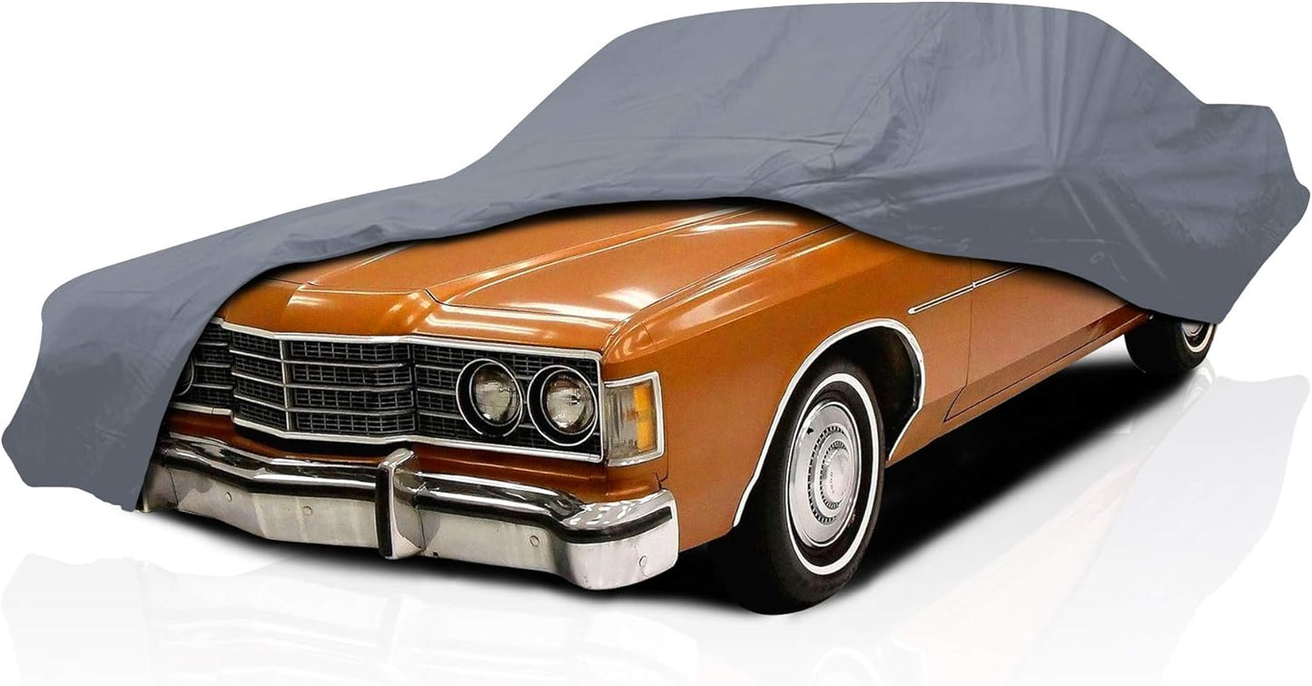 DaShield Ultimum Series Car Cover for Cadillac Fleetwood 1961-1996 Sedan 4-Door All Weather Protection Semi Custom Fit Dust, Sun, Snow, Rain Protection Indoor Outdoor