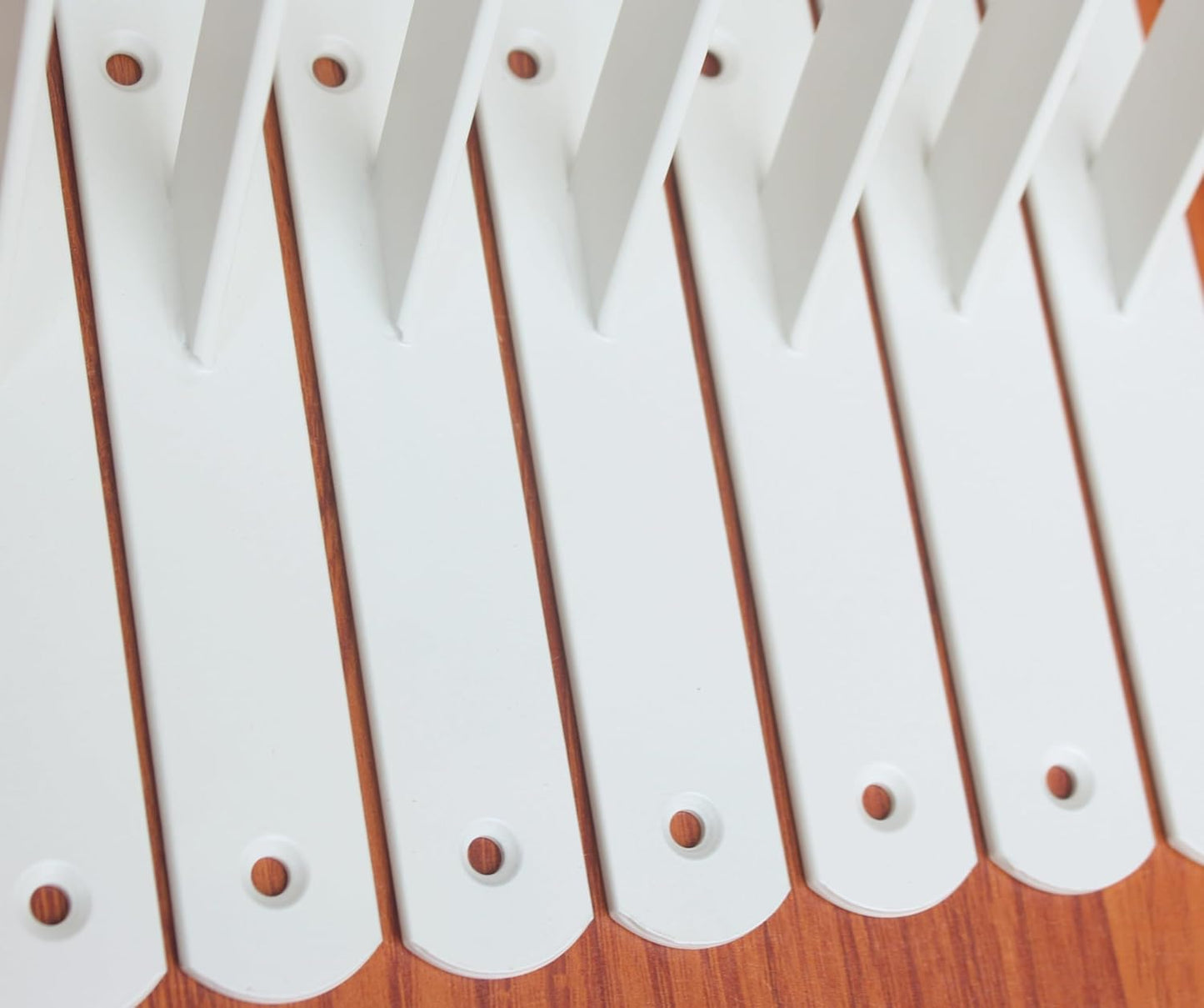 16 Pack L10 x H 8" White Heavy Duty Shelf Brackets with Screws Metal Shelf Brackets Shelf Support Angle Brackets for Shelves L Brackets Heavy Duty Floating Shelf