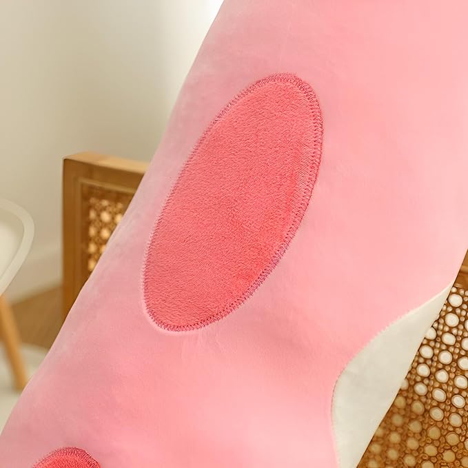 WUYU Lovely Plush Cat Doll Cute Cartoon Soft Stuffed Kitten Pillow Long Throw Sleeping Pillow Doll Toy Gift for Kids Girlfriend Multiple Size (Pink,110cm/43.3in)