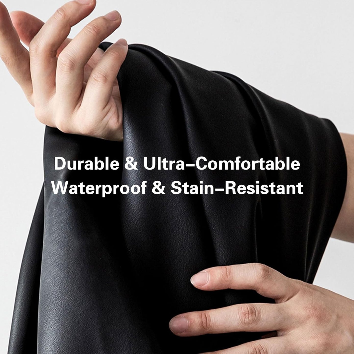 EKR Tacoma Car Seat Covers Custom for Select Toyota Tacoma (Only for Hybrid) 2024 2025 Double cab TRD Sport,TRD Off-Road,Limited,Trailhunter -Full Set,Leather(Black/Gray)