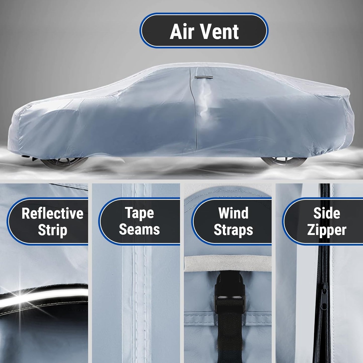 iCarCover Premium Car Cover for 2006-2009 Pontiac Solstice Heavy Duty Waterproof All-Weather Automobiles Custom Fit Indoor Outdoor UV Snow Protection Covers with Straps and Bag