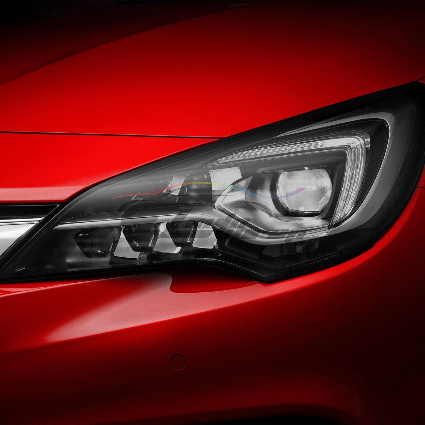 EZAUTO WRAP Free Tool Kit 12"x48" (1FT x 4FT) Glossy Light Black Smoke Headlight Taillight Fog Light Side Marker Vinyl Tint Film Self Adhesive