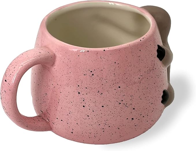 VOTUM White Ceramic Coffee or Tea Mugs: Animal Shaped Coffee Mugs with Hand Printed Designs and Printed Saying - 18.6 Fluid Ounce Large, Cute Handmade Cup (Sloth) Large Coffee Mug, Tea Cup Sloth Gifts