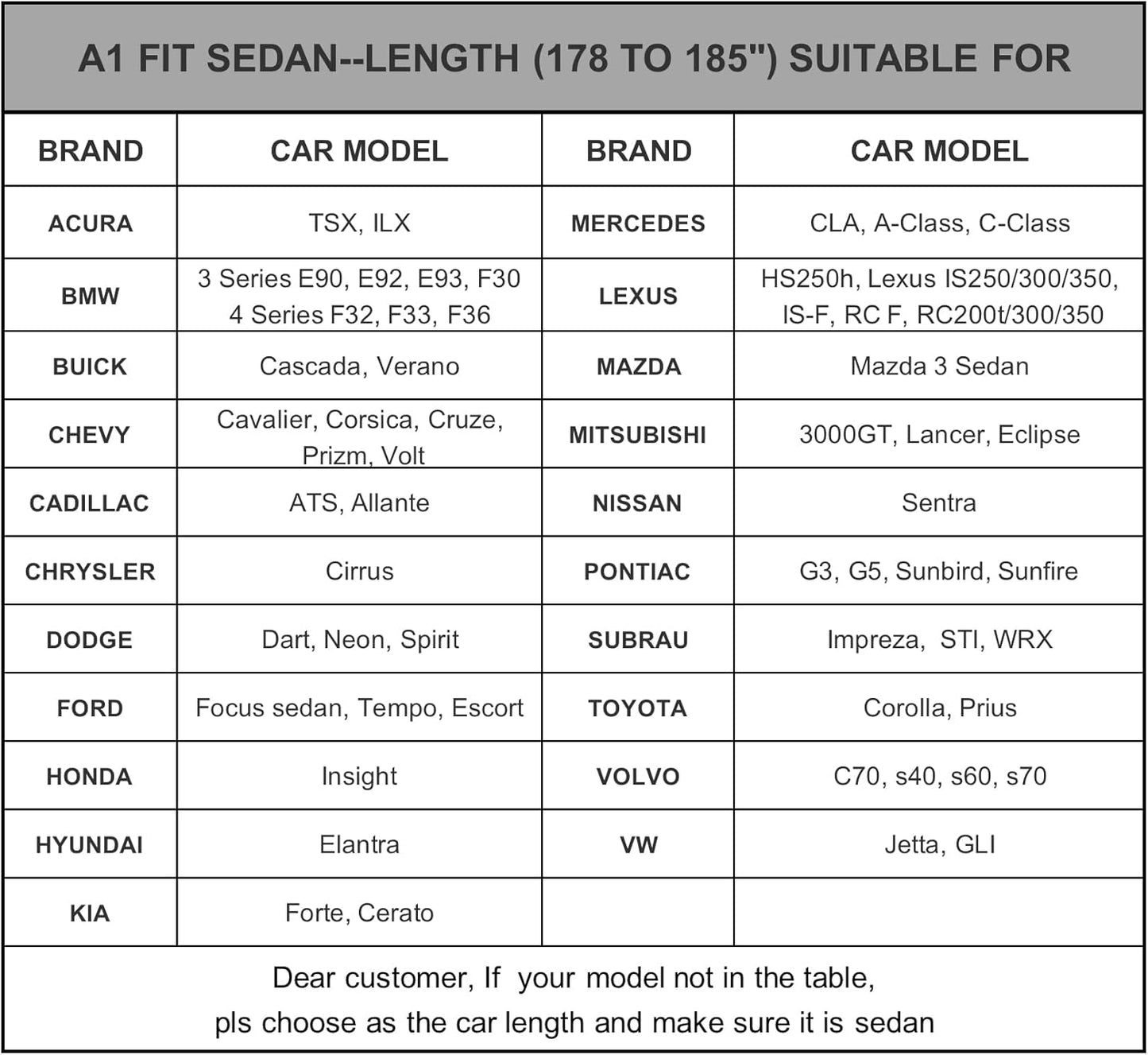 Kayme 6 Layers Car Cover Waterproof All Weather for Automobiles, Outdoor Full Cover Rain Sun UV Protection with Zipper Cotton, Universal Fit for Sedan (178-185 inch)