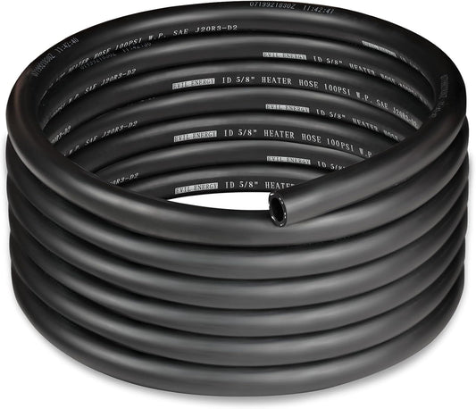 EVIL ENERGY 5/8" Heater Hose Coolant Radiator Straight 100PSI SAE 20R3 15FT Black