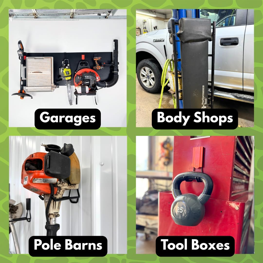 GATOR MAGNETICS Open Storage Hook: 4-Pack, The Ultimate Workshop & Garage Storage Systems, Heavy Duty Magnetic Hooks, Organization Solutions, 25lb Hold, for All Steel Surfaces 2.5" & 4" Hooks