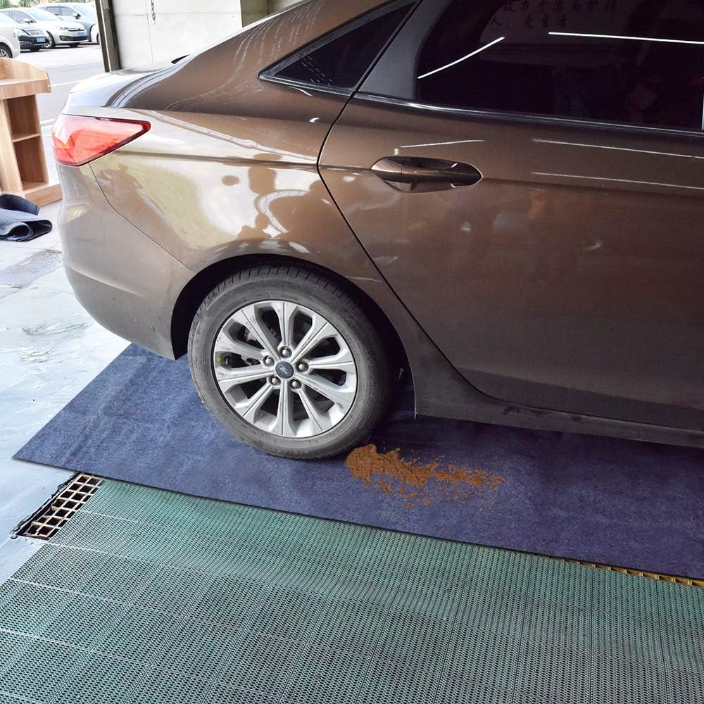 Garage Floor Mat,Absorbent Fabric,Anti-slip and Waterproof Backing,Washable,Garage and Shop Parking Mats(21Feet x 7.6 Feet)