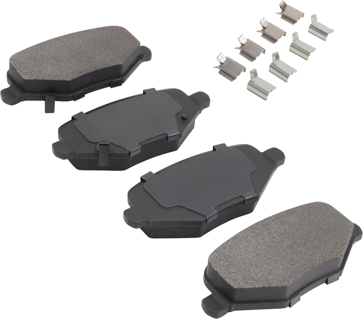 Premium Ceramic Rear Brake Pads (1001-1719C) Compatible with Chrysler Town & Country 2016-2014, Dodge Grand Caravan 2016-2012, Journey 2012, Ram C/V 2015-2013 & More