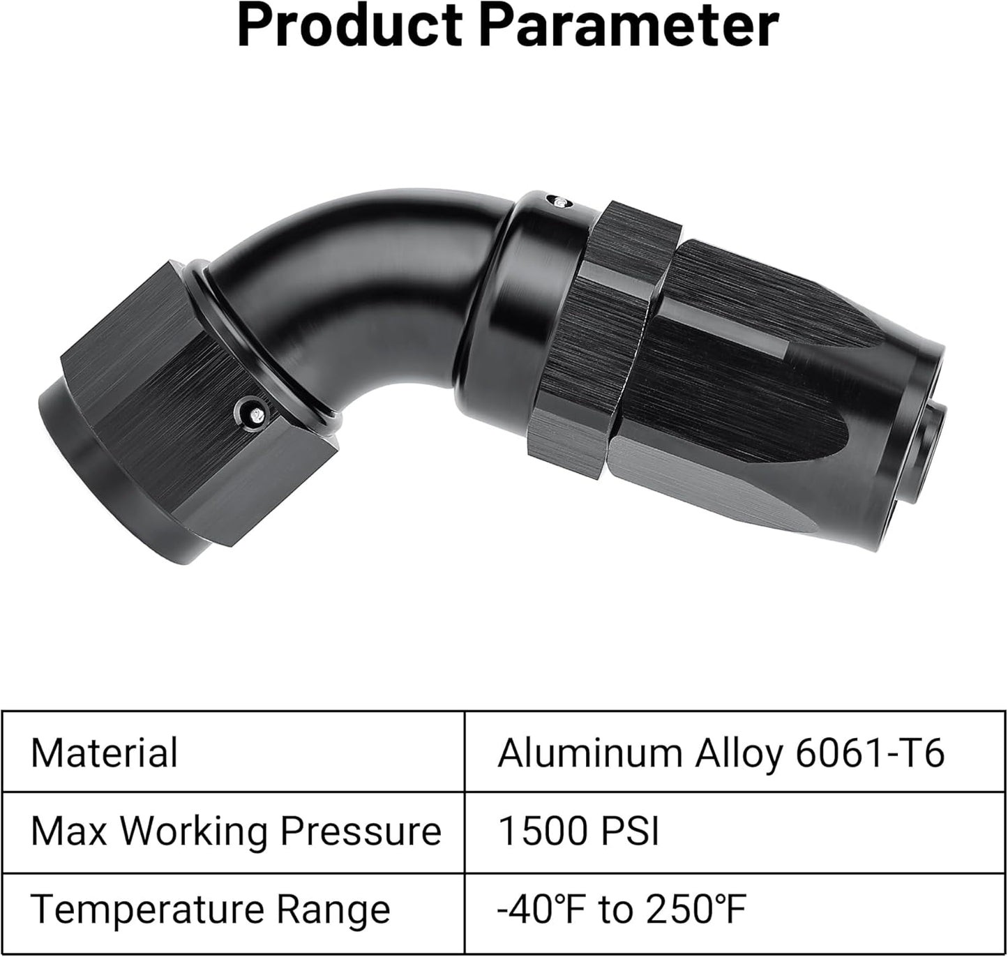 EVIL ENERGY 8AN 60 Degree One Piece Full Flow Hose End Fitting Swivel For CPE Braided Hose