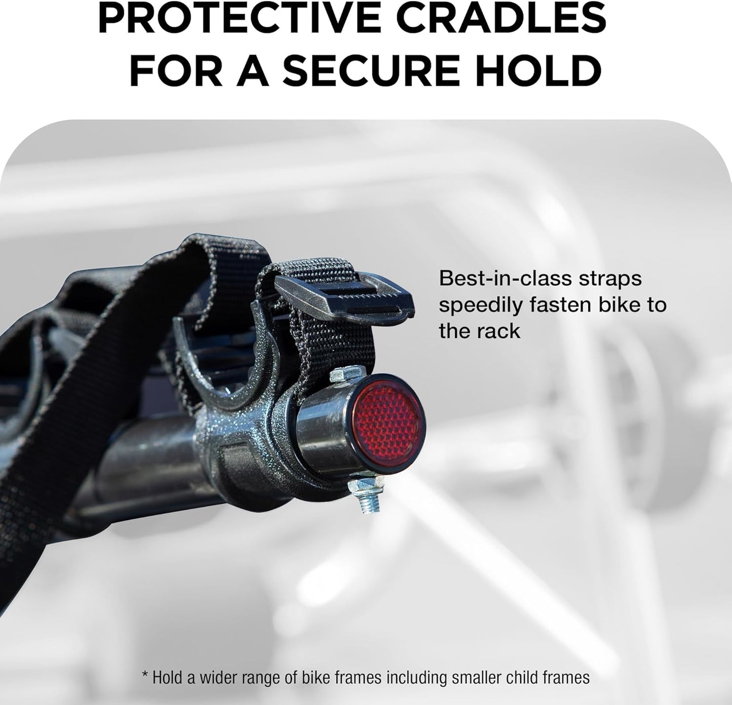 Young Aluminum 2-Bike Rack Trunk Mount, Hightweight for 2 Bicycles Up to 70 lbs Load