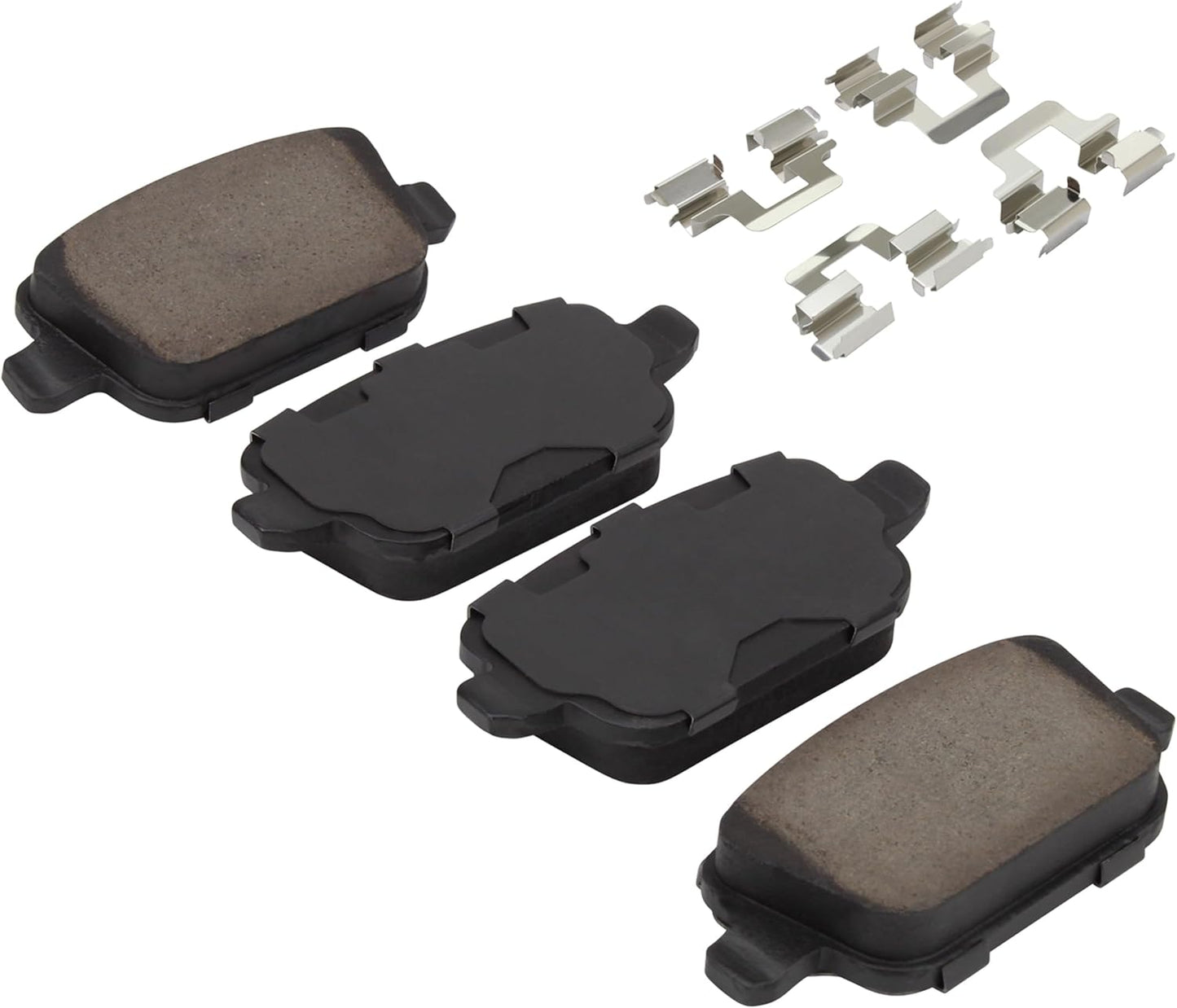 Premium Semi-Metallic Rear Brake Pads (1001-1314M) Compatible with Land Rover LR2 2013-2015, Volvo S80 2007-2009