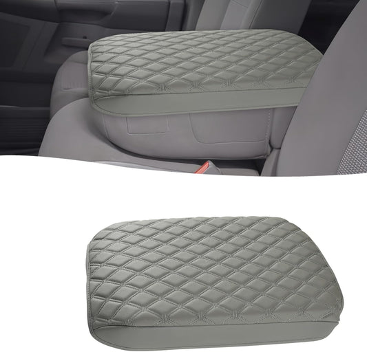 GIANT PANDA Custom Fit Center Console Cover for Dodge RAM 1500 2500 3500 2002-2012 with Jump Seat - Waterproof Armrest Center Cover - Full Protection,Grey