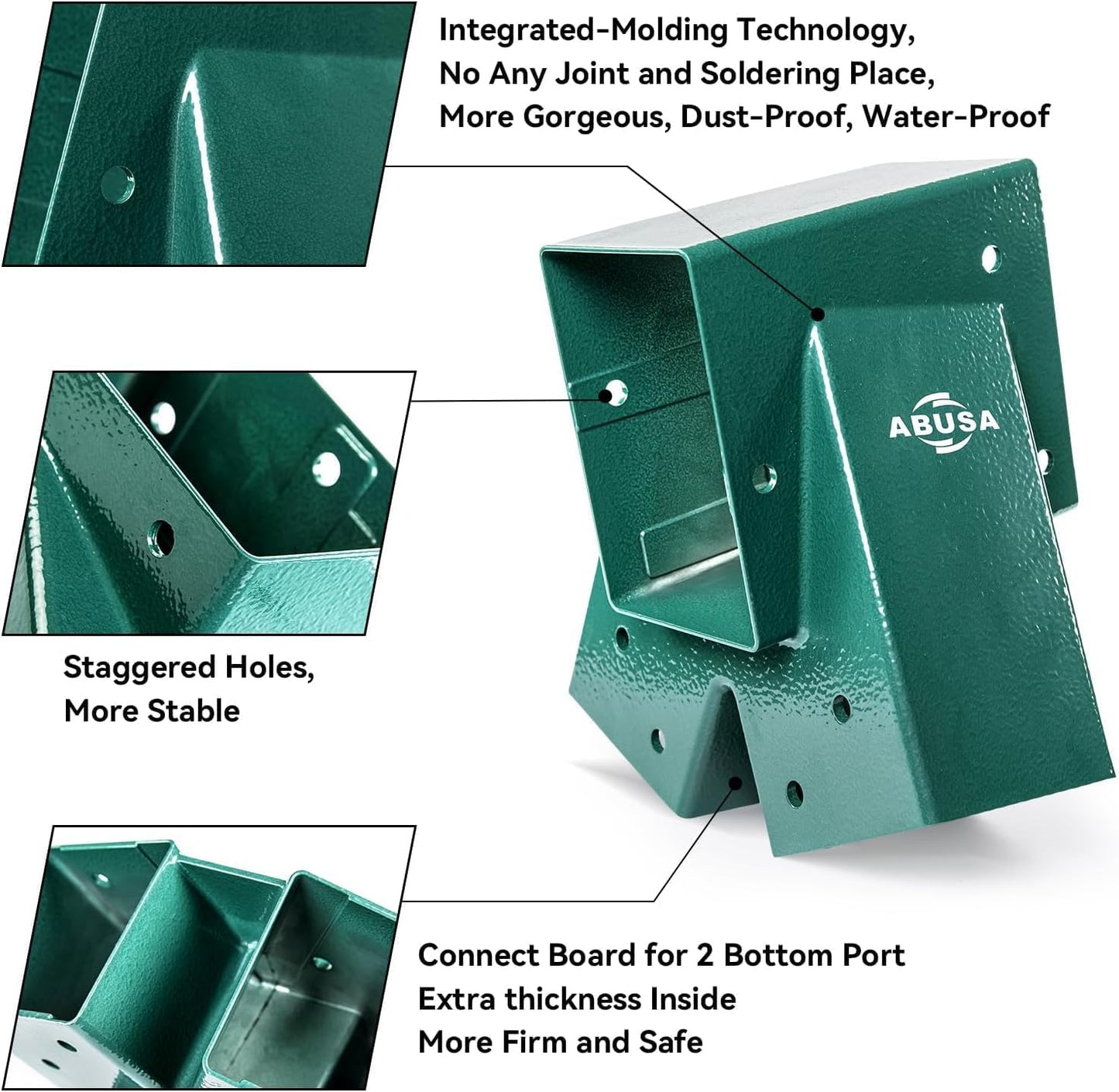 Heavy Duty Swing Sets Brackets Including 2 Green A-Frame Swing Set Brackets and 4 Swing Hangers for Playground Equipment Mounting Parts Hardware Included (Light Green)