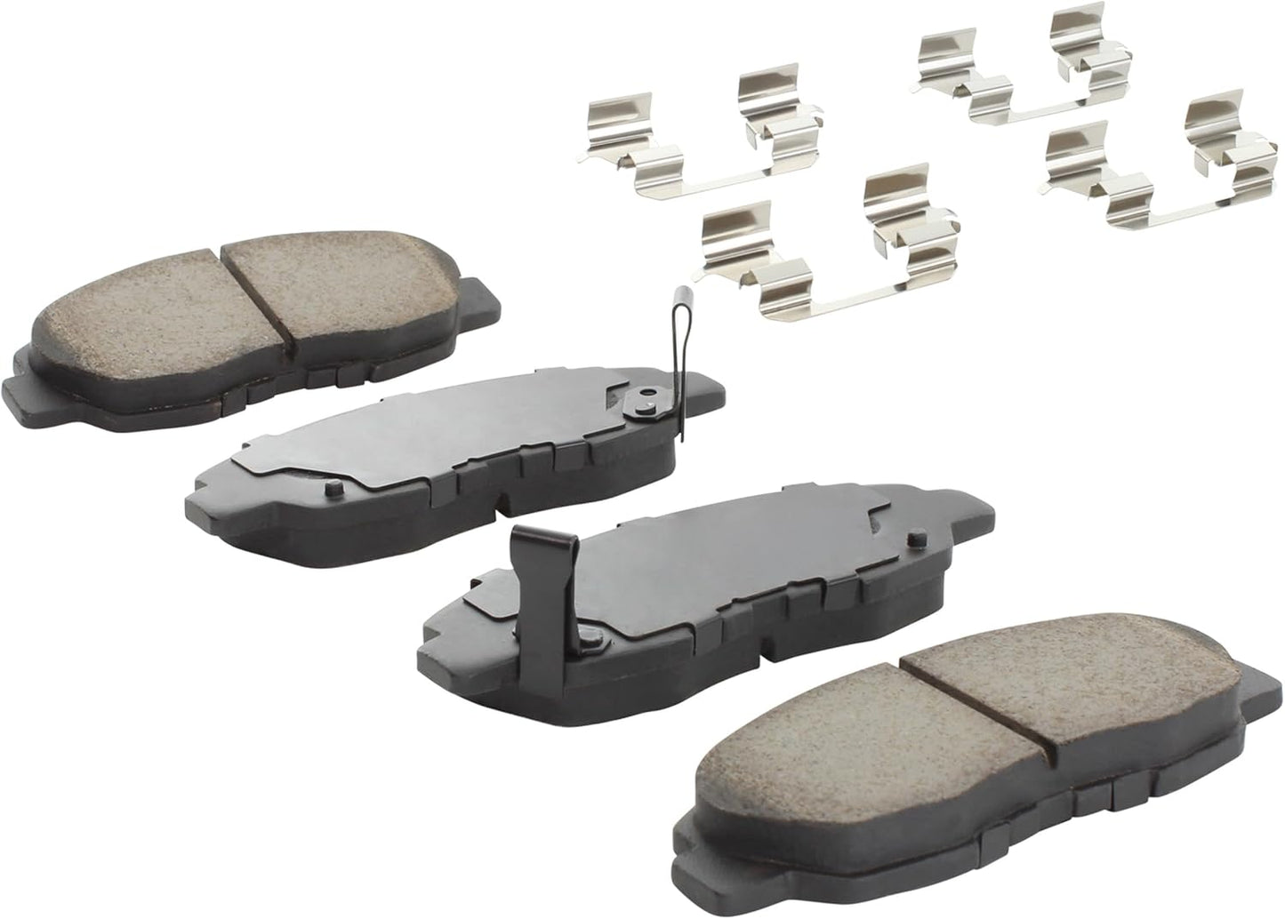 Premium Ceramic Front Brake Pads (1001-0764C) Compatible with Acura EL 1997-2005, Honda Civic 1997-2011, Honda Insight 2010-2014
