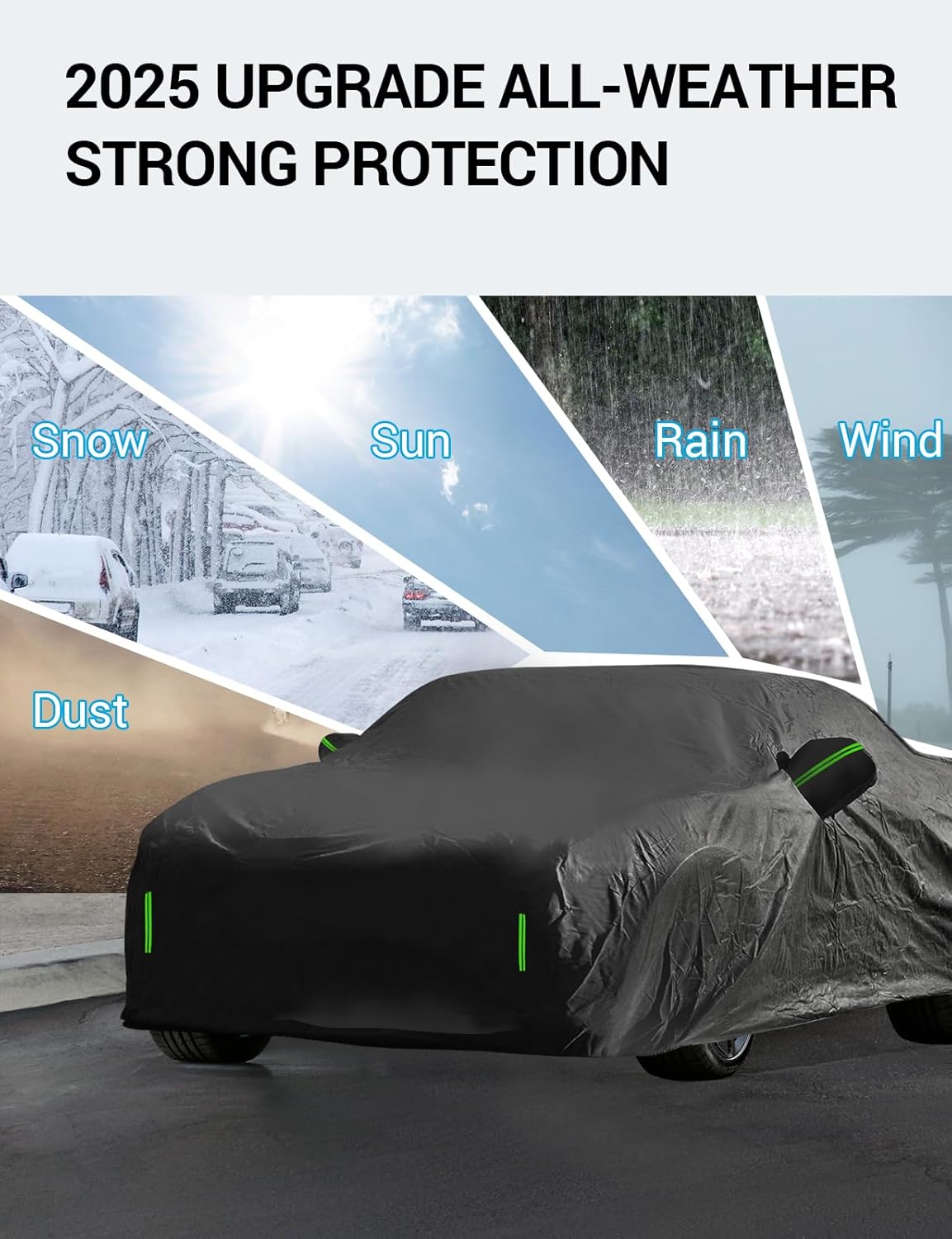 Proadsy 2025 Upgrade Car Cover Custom Fit for 2014-2025 Lexus is IS200 250 300 350, Waterproof All Weather for Automobiles, Full Exterior Cover Rain Snow Sun Protector Indoor Outdoor Car Cover