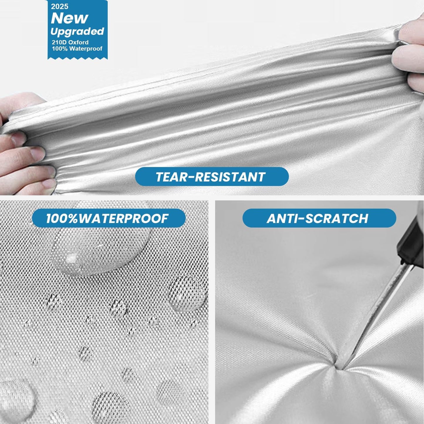 Tesla Model Y Waterproof SUV Car Cover - UV Protection All Weather Outdoor Dustproof Custom Fit with Storage Bag - Full Vehicle Protective Cover for Snow/Sun/Rain/Dust