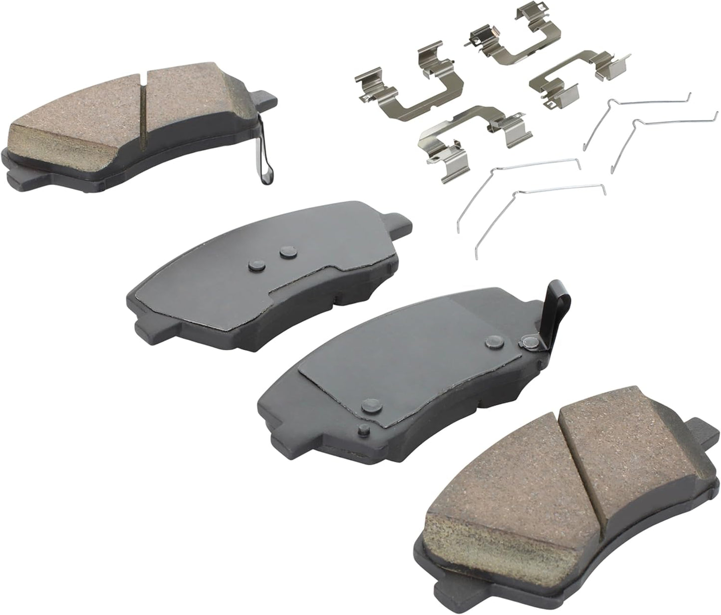 Premium Ceramic Front Brake Pads (1001-1912C) Compatible with Hyundai Elantra 2017-2020, Hyundai Ioniq 2017-2022, Kia Niro 2017-2022