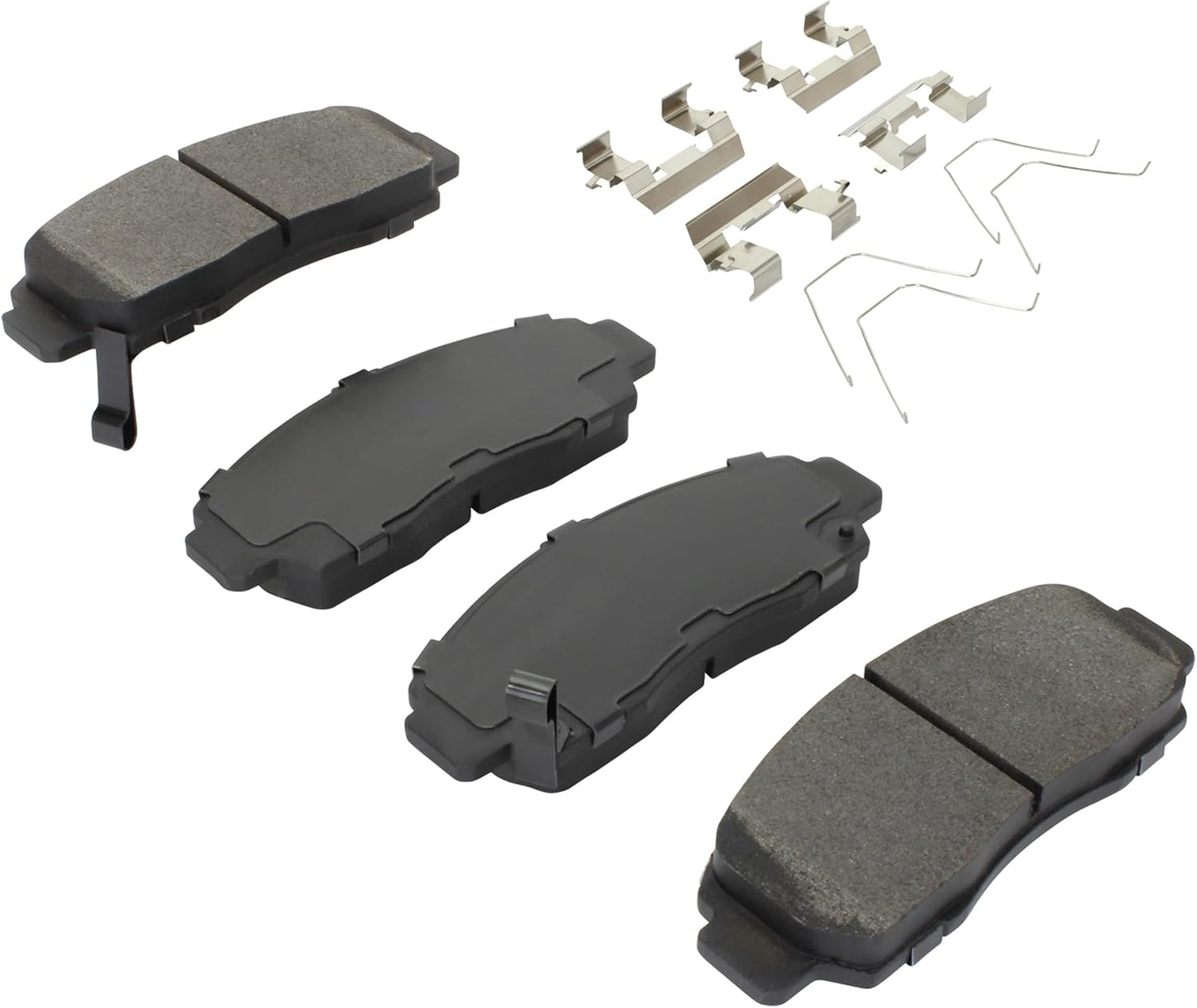 Premium Ceramic Front Brake Pads (1001-0787C) Compatible with Acura CL 2001-2003, Acura RL 1999-2004, Acura TL 1999-2008, Acura TSX 2004-2010, Honda Accord 2003-2011