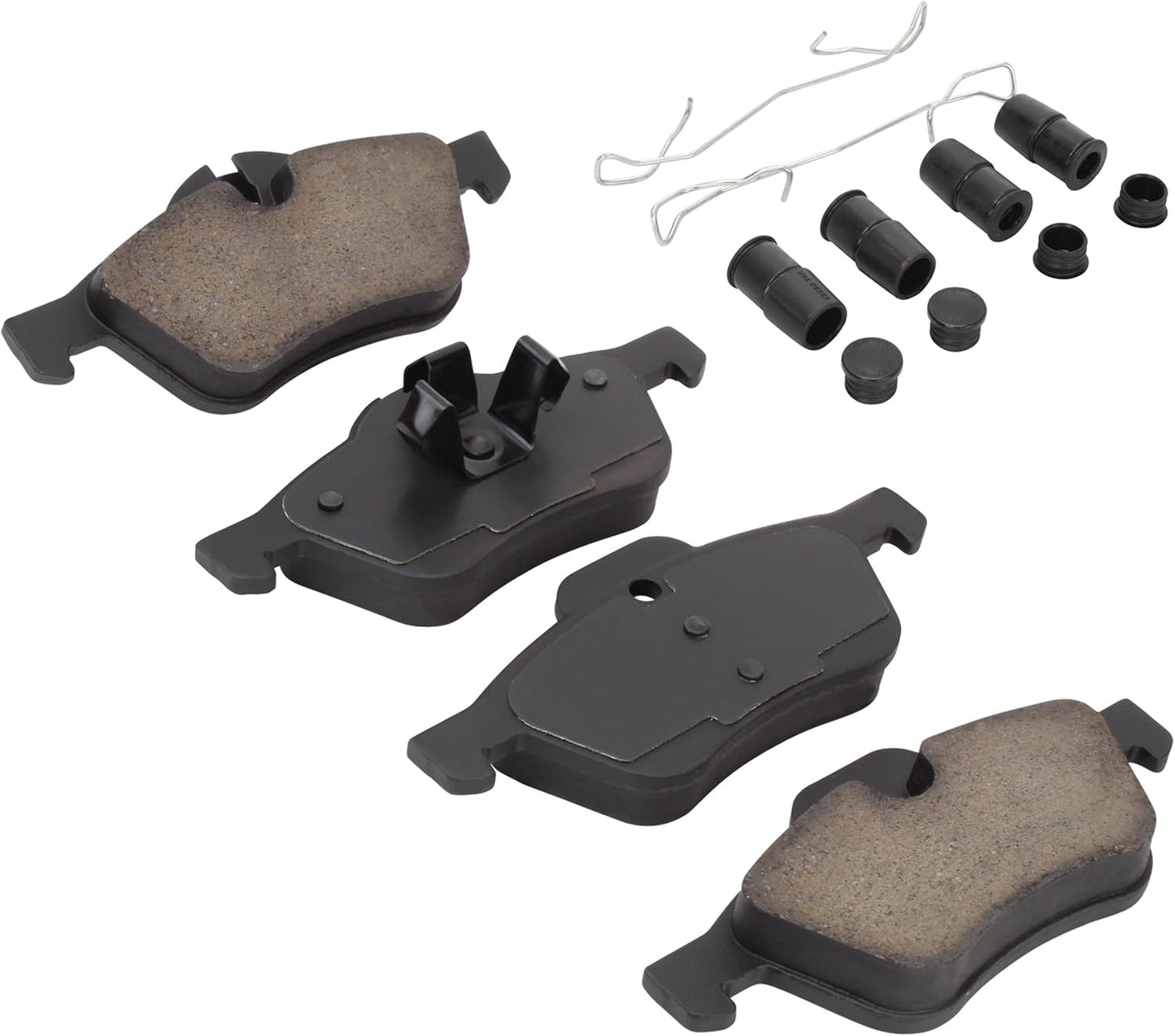 Premium Semi-Metallic Front Brake Pads (1001-0939M) Compatible with Mini Cooper 2002-2008
