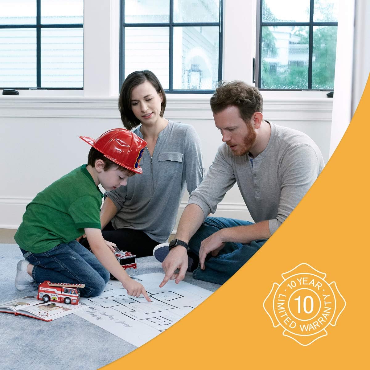 First Alert DHOME1 Rechargeable Standard Home Fire Extinguisher, UL Rated 1-A:10-B:C, Pewter