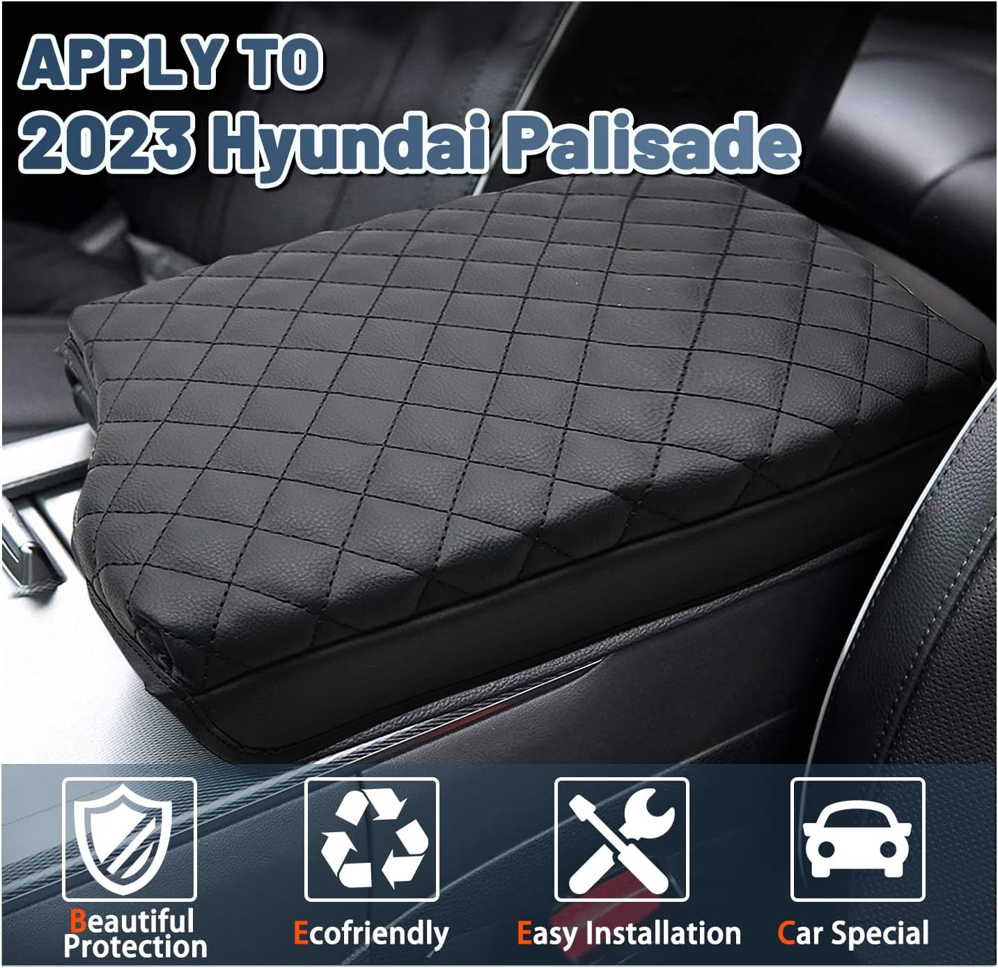 2025 Palisade Armrest Cover,for 2020-2025 Hyundai Palisade Accessories Softy Comfy Center Console Cover Compatible with 2020 2021 2022 2023 2024 2025 Hyundai Palisade SE/SEL/XRT/Limited/Calligraphy