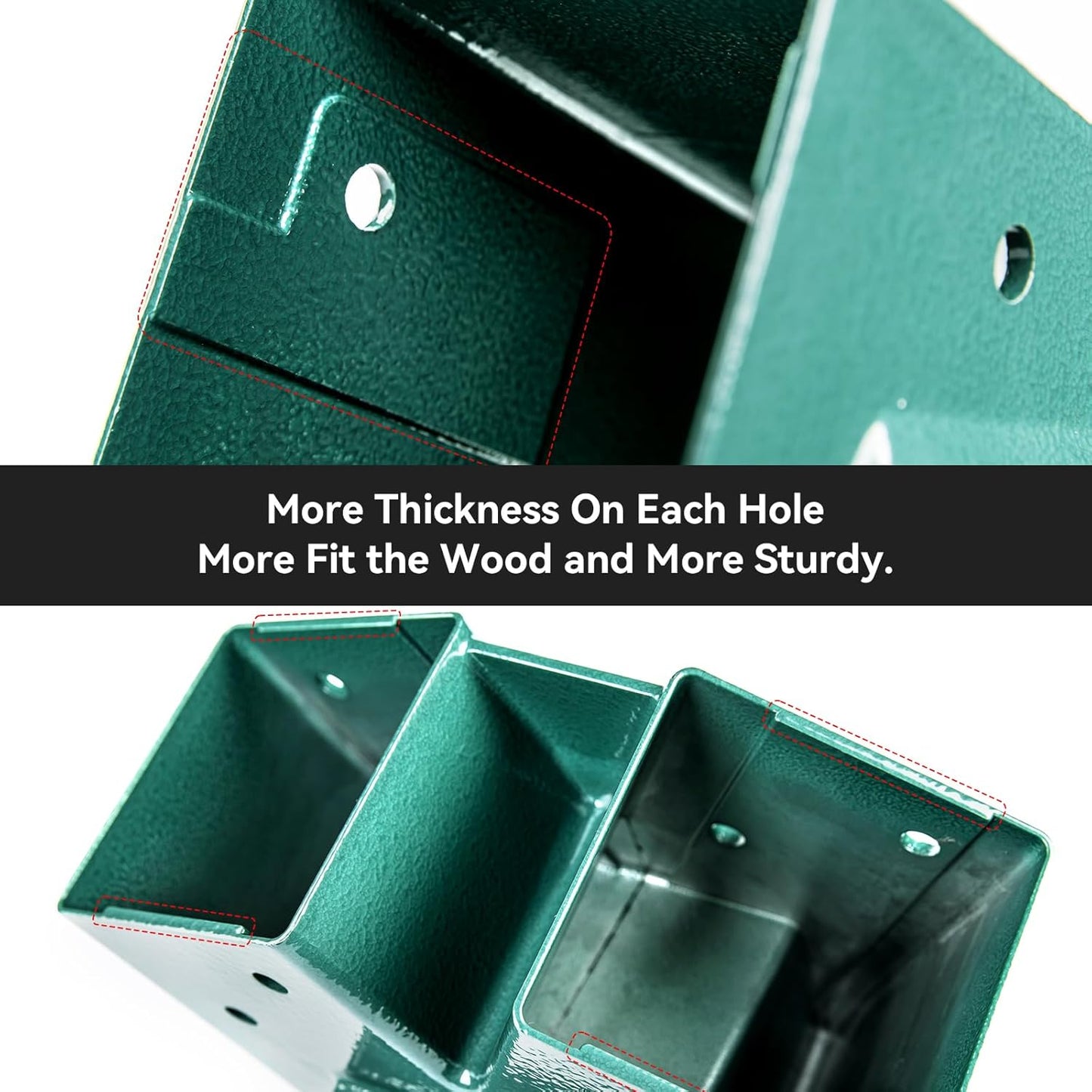 Heavy Duty Swing Sets Brackets Including 2 A-Frame Swing Set Brackets and 4 Swing Hangers for Playground Equipment Mounting Parts Hardware Included (Green)