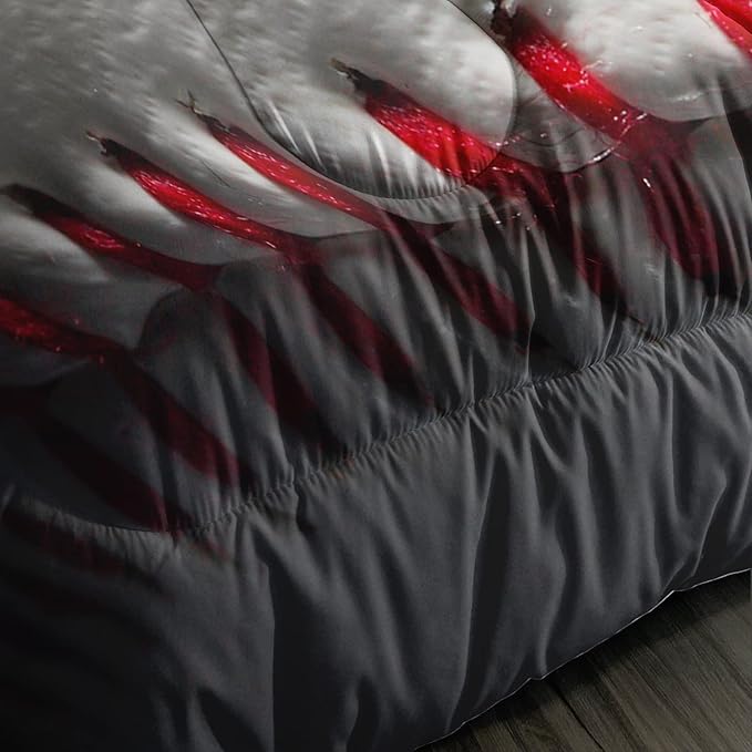 BSNTHO 3D Baseball Comforter Set Queen Size for Boys Sports Games Comforter Set Kids Sports Bedding Set with 2 Pillowcases Baseball Comforter for All Season
