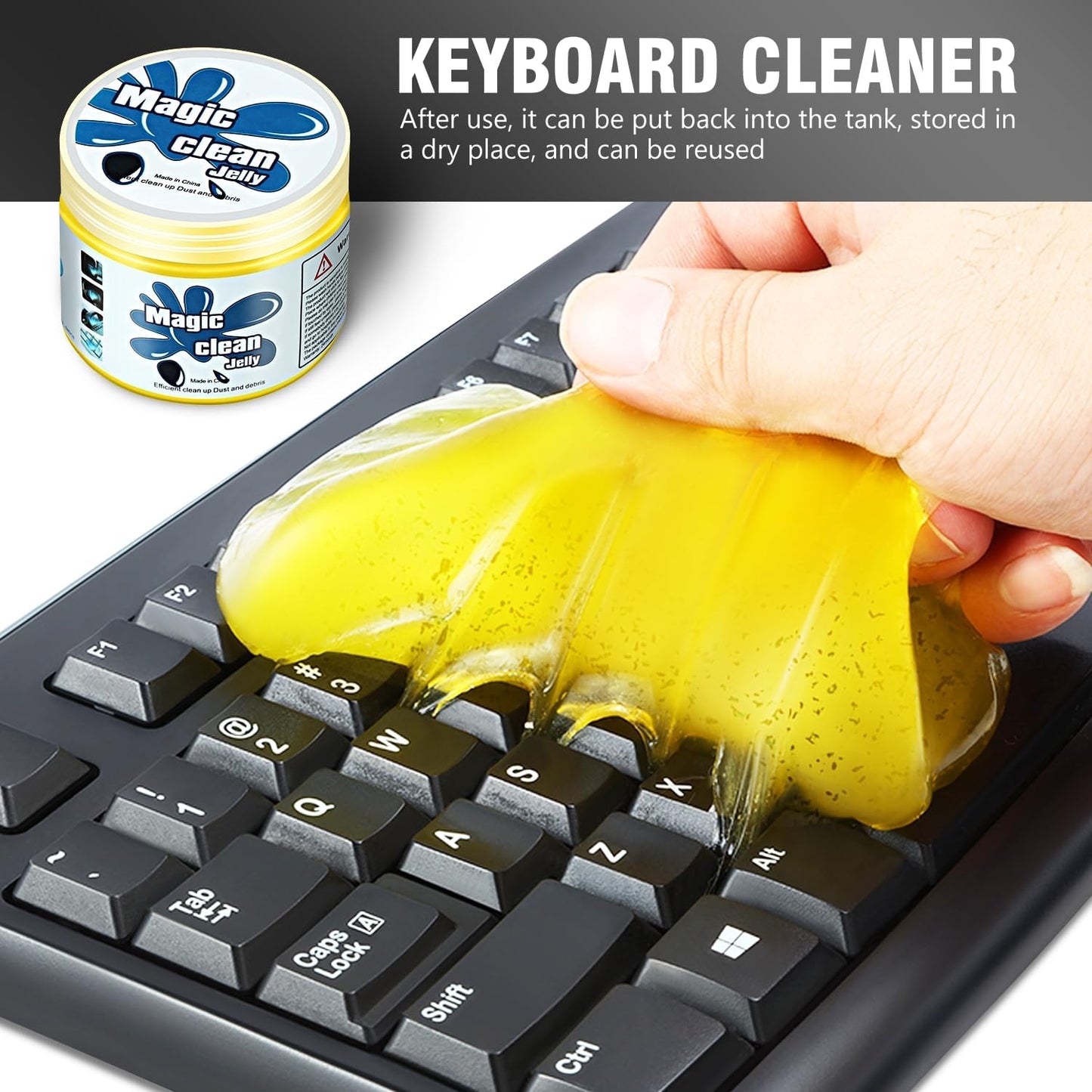 DNA MOTORING Car Cleaning Gels Auto Detailing Tools Cleaning Putty Car Interior Cleaner, Car Jelly Cleaner, Keyboard Cleaner, Car Cleaning Supplies Car Gifts for Men Women, TOOLS-00256