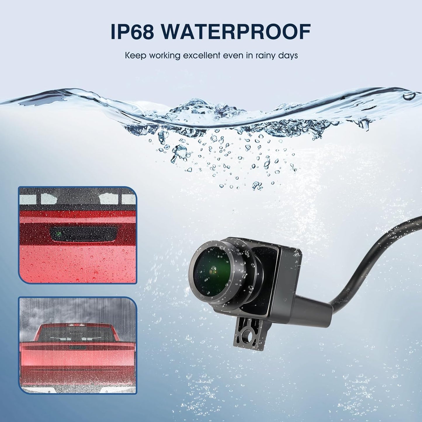 Rear View Backup Camera Fit for Dodge Ram 1500 2500 3500 2009-2012, Reversing Parking Assist Camera OE Replacement 56054041AC 56054041AA 56054041AB 56054041AD 56054041AE