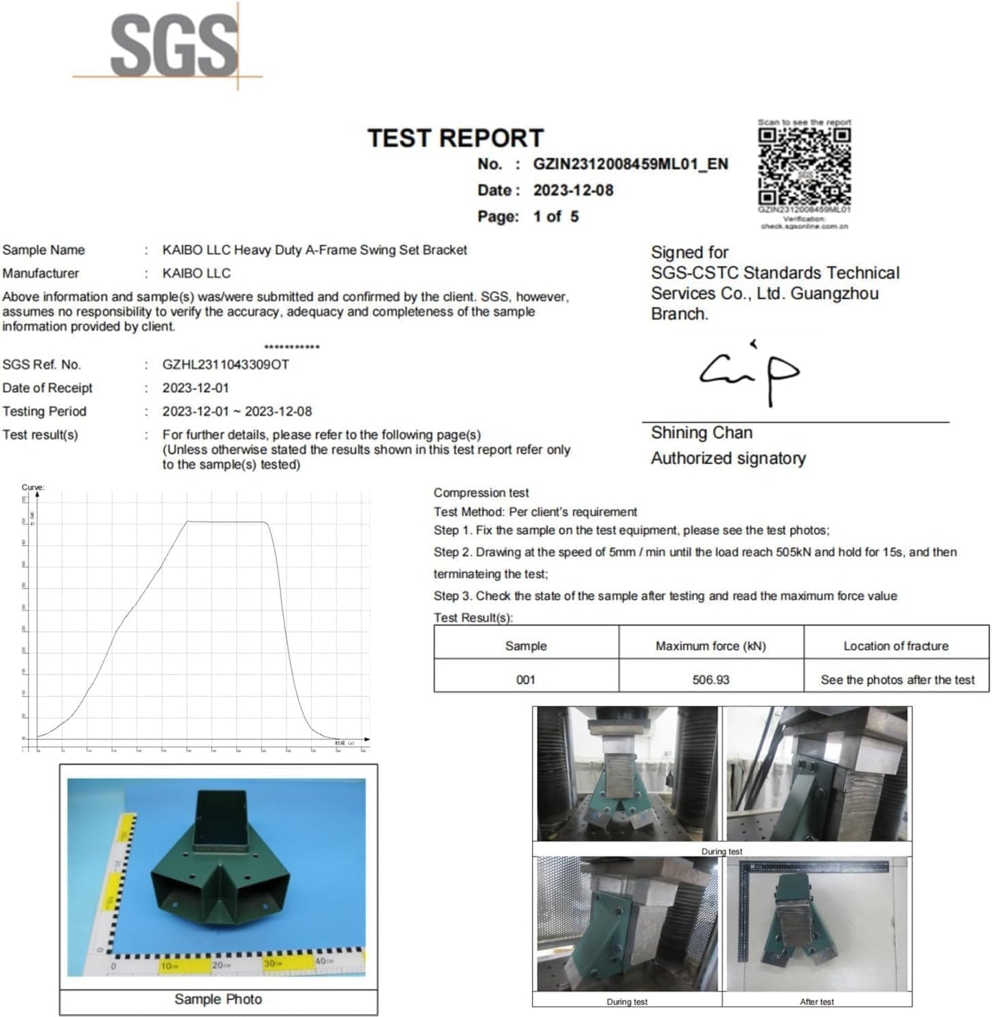Heavy Duty Swing Sets Brackets Including 2 Green A-Frame Swing Set Brackets and 4 Swing Hangers for Playground Equipment Mounting Parts Hardware Included (Light Green)
