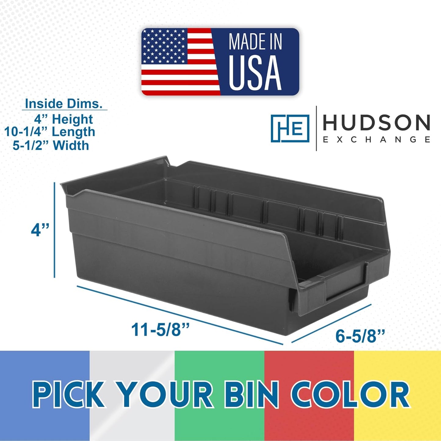 Hudson Exchange 36x14x74, 12-Tier (60 Bins Included), Industrial Wire Shelving Unit with Storage Shelf Bins, Chrome Rack (Green)