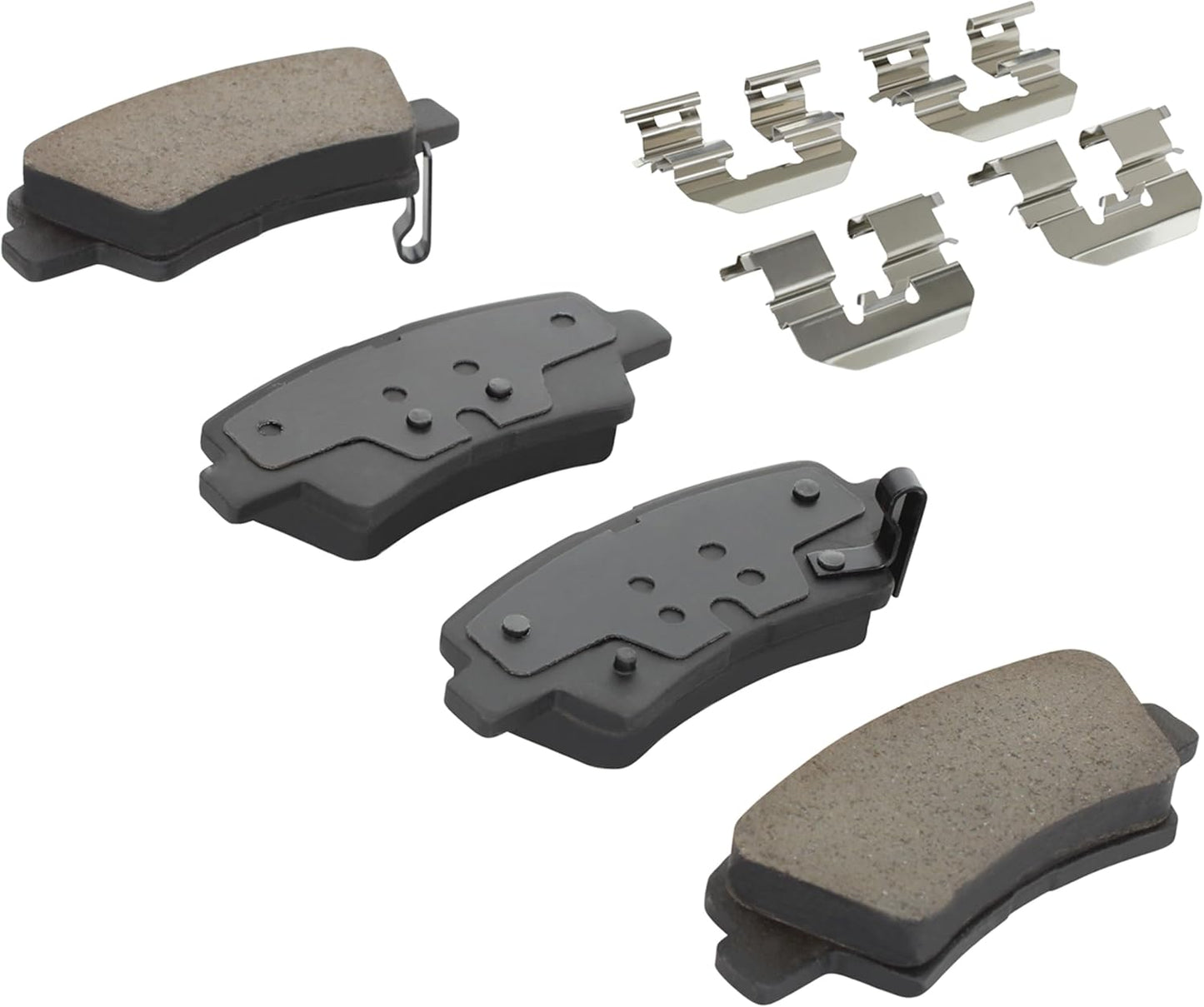 Premium Ceramic Rear Brake Pads (1001-1445C) Compatible with Hyundai Azera 2010-2017, Hyundai Sonata 2012-2015, Kia Optima 2011-2016