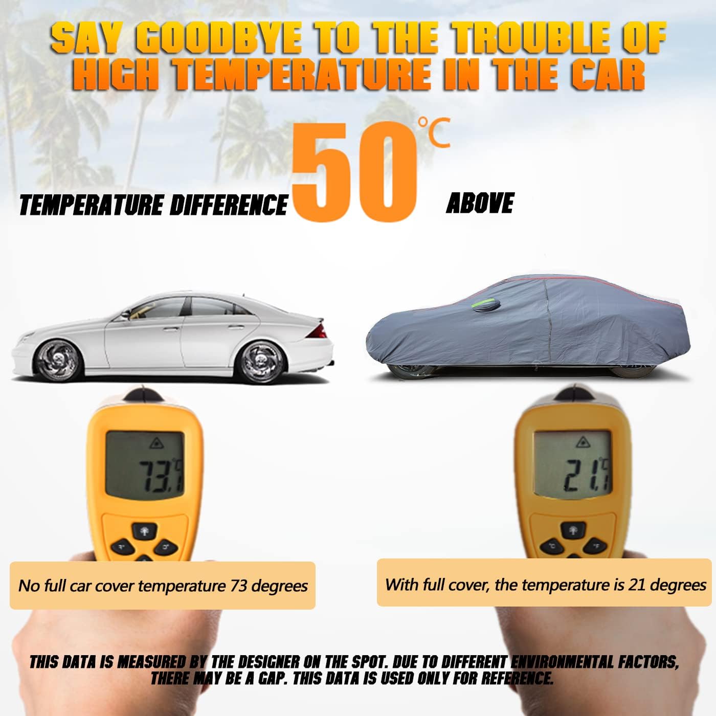 Breathable New Material, Waterproof Car Cover, Locks and Zipper Doors, Sunscreen Waterproof UV Prevention Snowproof Wind and Windproof,Suitable for Indoor Outdoor,for Sedan (Up to 181") C1