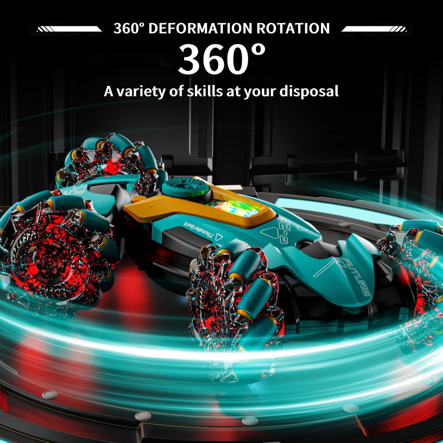 Gesture Sensing RC Stunt Car,Remote Control Car Toys for Ages 5-7-13,with Lights Music Spray,4WD 360° Spins All Terrains Kids Toys RC Cars,3-6 Year Old Boy Birthday Gift & 3-12 Best Gift for Kids