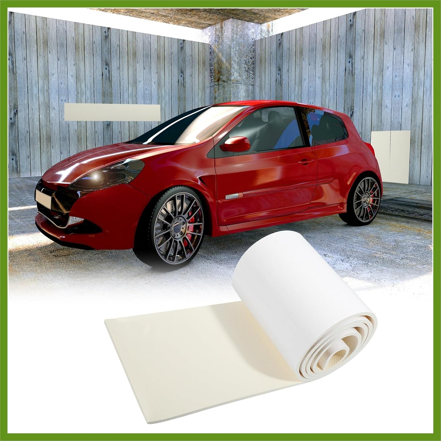 2000x200x6.5mm Car Garage Wall Guard Door Bumper Universal Protector Anti Collision Waterproof White Replace Parts Vehicle Components