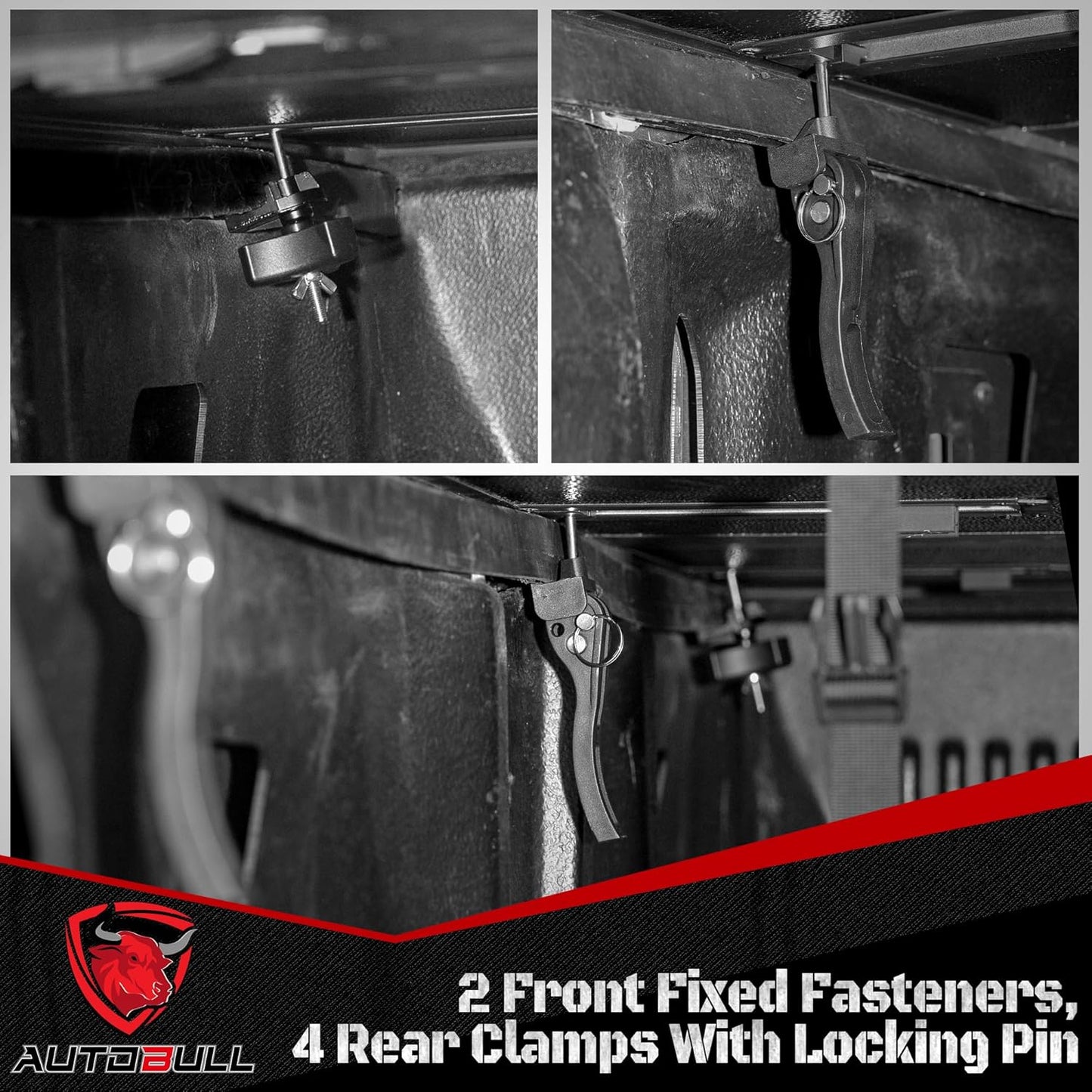 Hard Top Tri Fold tonneau Cover Compatible with 2022-2025 Toyota Tundra 5.5ft Bed, Alloy Steel and Fiberglass Made