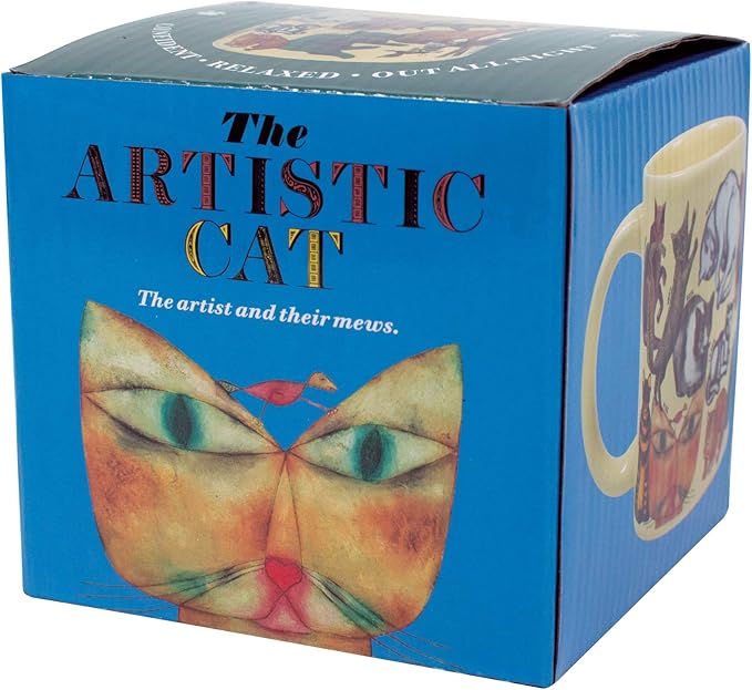 The Unemployed Philosophers Guild Artistic Cat Mug - Featuring Cats and Kittens from Famous Paintings Throughout Art History, Comes in a Fun Gift Box, 12 oz.