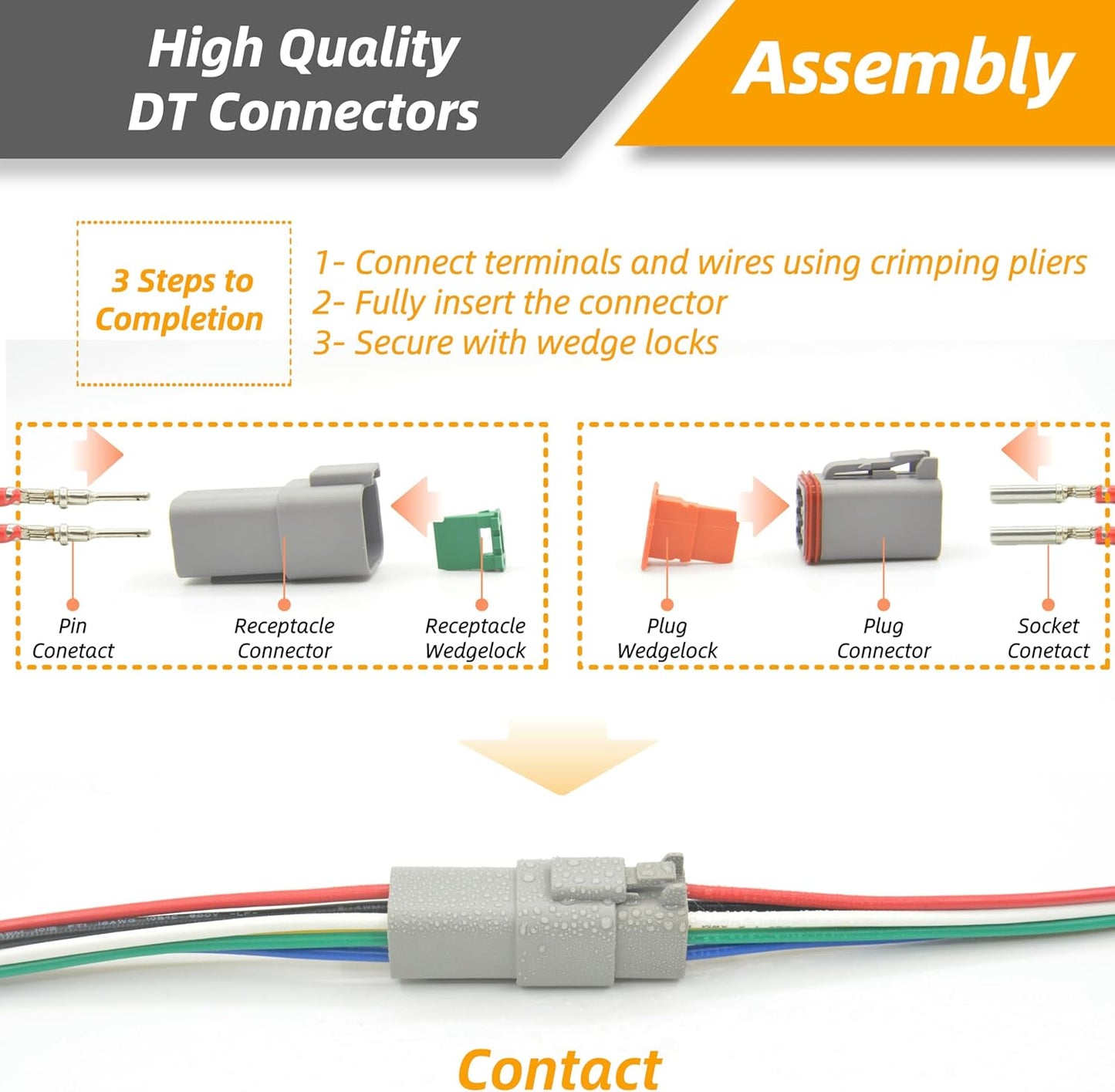 DT Kit for Car Motorcycle Boat (6PIN 6SET)