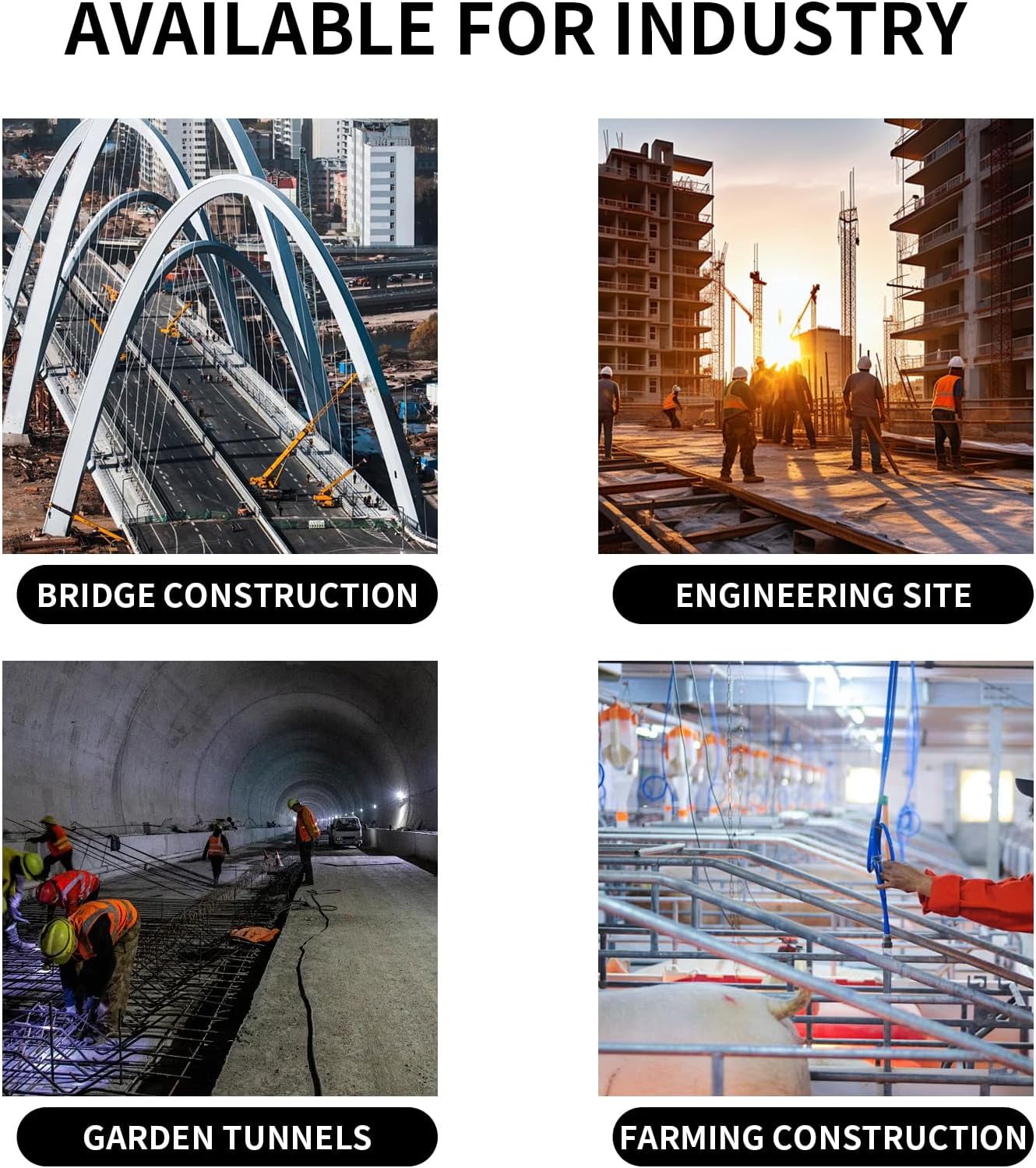 Heavy Duty ABS S Hooks, 6 Pack, 8.26Inch, Yellow, Ideal for Indoor/Outdoor, Kitchen, Closet, Bathroom, Garden, Tools, Construction