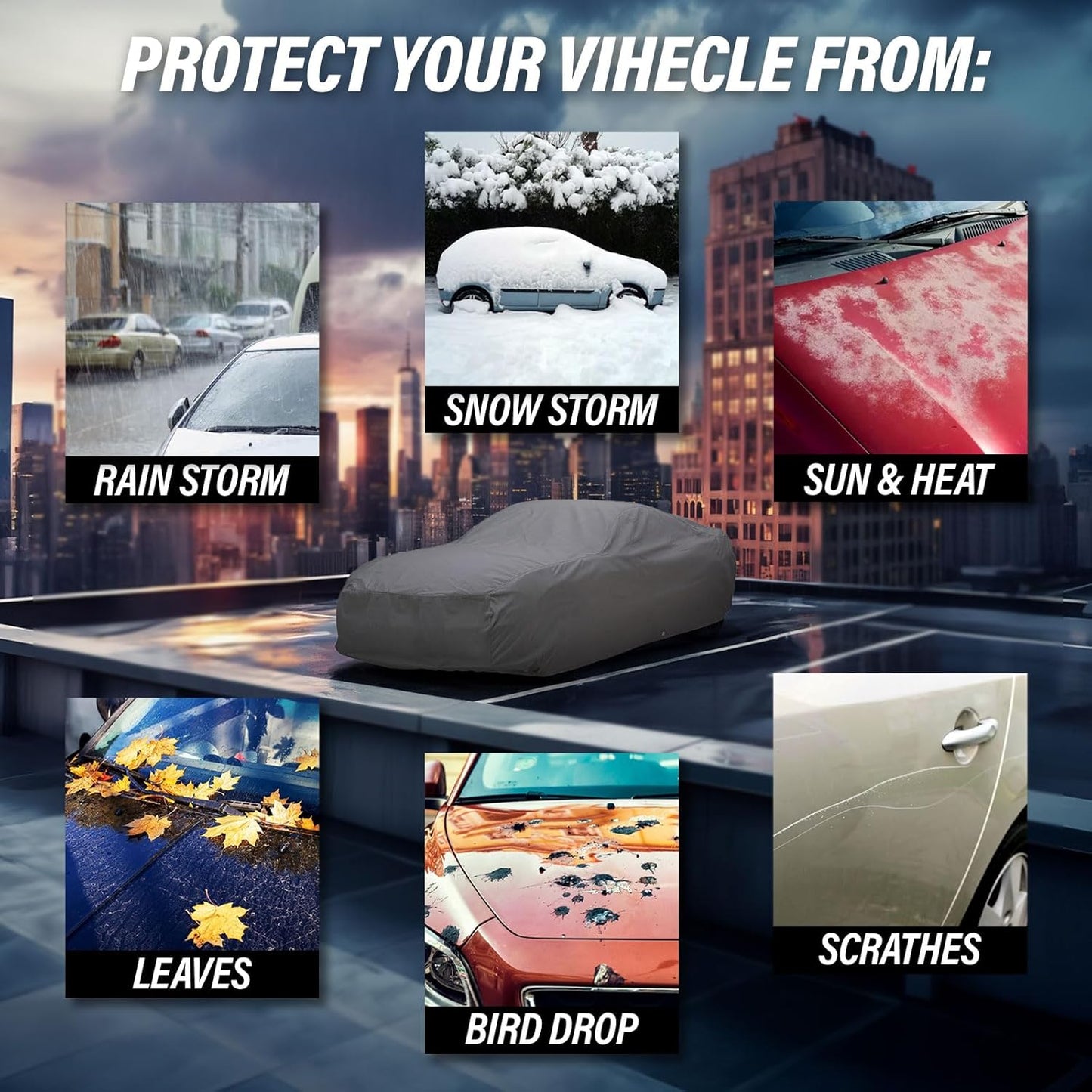 Supreme Full Car Cover - Semi Custom Fit for Chevrolet Blazer 2019-2025 SUV 4-Door | All-Weather Protection: Waterproof, Dustproof, Windproof, UV-Resistant | Includes Accessories