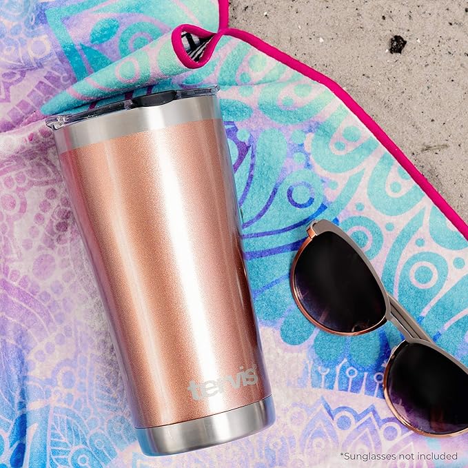 Tervis PUR-Ever Cat on Plaid Insulated Tumbler, 20oz Legacy, Stainless Steel