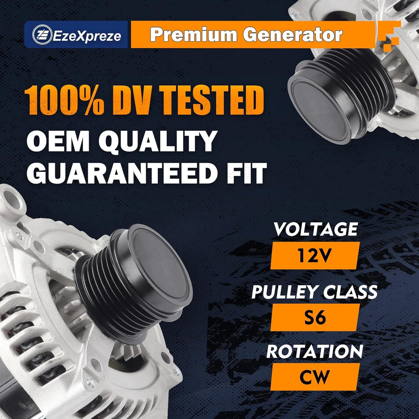 Ezexpreze Alternator Compatible with Chrysler 200 11-14, Town & Country alternator 11-16 & Dodge Avenger 11-14, Grand Caravan 11-20, Journey 11-19 & Ram C/V & VW Routan, V6 3.6L,11570N, 11570