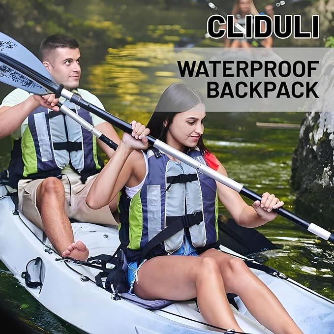 Waterproof Dry Bag,Roll Top Orange Camouflage Waterproof Backpack 5L/10L/20L Floating and Lightweight Bags for Kayaking, Boating, Fishing, Swimming and Camping with Waterproof Phone Case