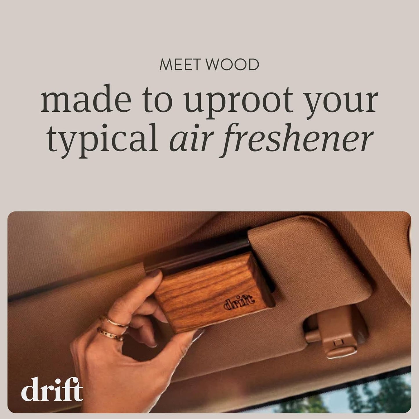 Drift Car Air Freshener - Wood Fragrance - Automotive Odor Eliminator - Car Fresheners Long Lasting - Variety Scent Refill - Pack of 3 - NO CLIP INCLUDED