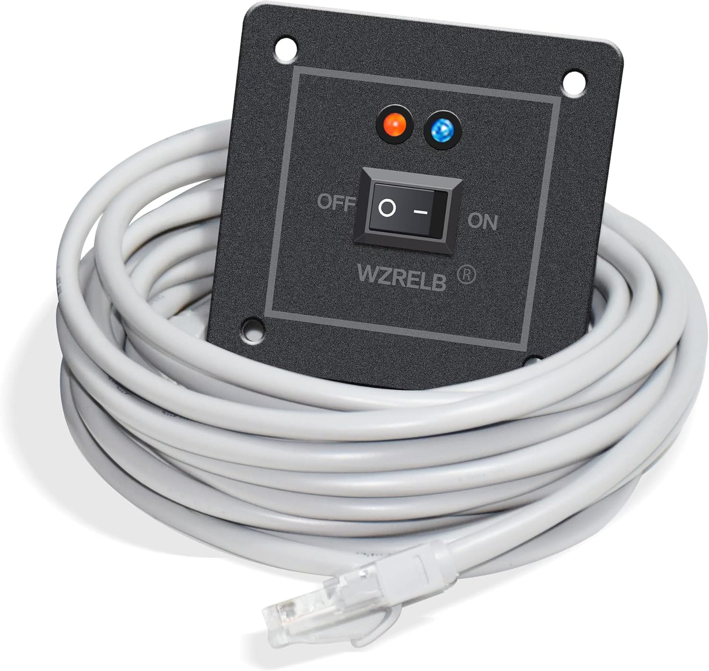 WZRELB Pure Sine Wave Power Inverter 3000W 12VDC to 120VAC 6000W Peak Dual AC Outlets &2× 2.4A USB Port &Hardwire Terminal with 16ft Remote Conrtol Off-Grid Solar Converter RV Trucks (VC300012U5WD-1)