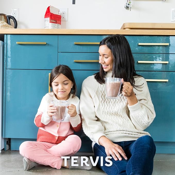 Tervis My Kids Have Paws Made in USA Double Walled Insulated Tumbler Travel Cup Keeps Drinks Cold & Hot, 16oz Mug with Handle, Clear