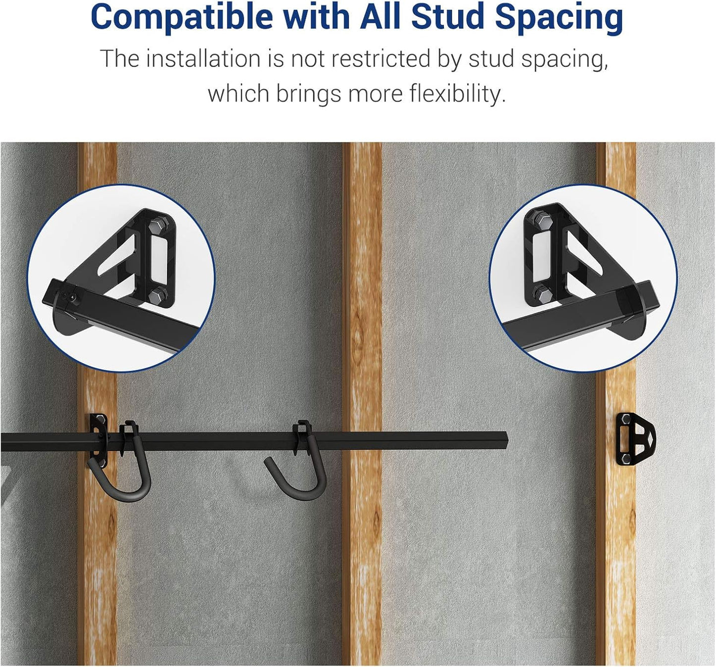 FLEXIMOUNTS 4 Bike Storage Rack, Heavy Duty Wall Mount Hanger for Home & Garage, Holds Up to 200lbs