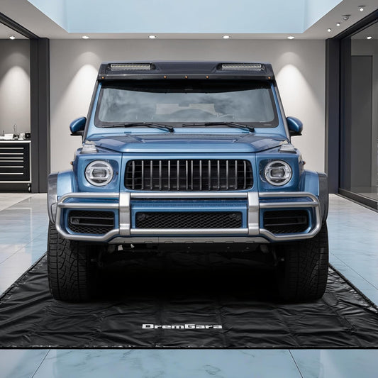 Easy to Clean Heavy-Duty PVC Garage Floor Mat with Waterproof Containment Protection for Cars SUVs Trucks Parking Garages Non-Slip Durable Containment Mat Multiple (7'9"x16')