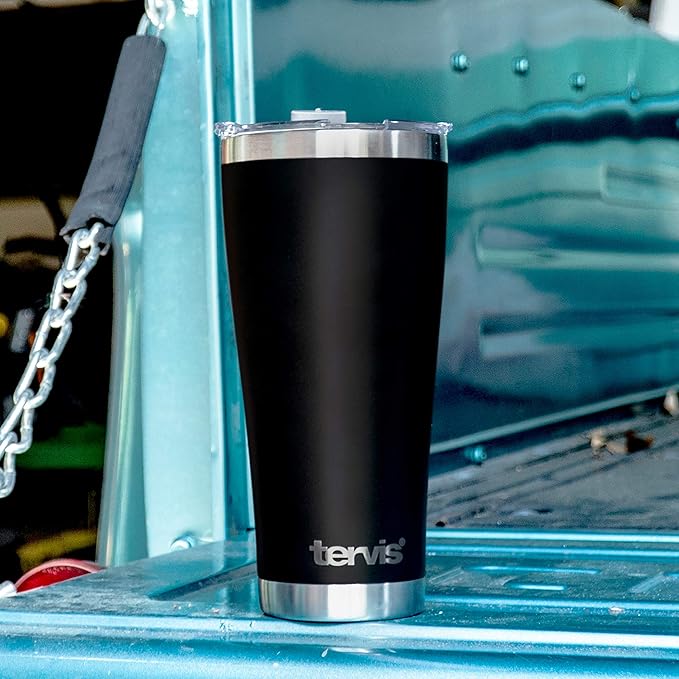 Tervis Triple Walled Guy Harvey Insulated Tumbler Cup Keeps Drinks Cold & Hot, 30oz - Stainless Steel, Neon Turtle